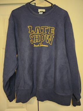 Late Show with David Letterm Crewneck Sweatshirt.